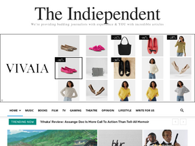 'indiependent.co.uk' screenshot