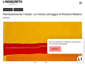 'indiscreto.org' screenshot