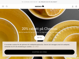 'indiska.com' screenshot