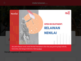 'indorelawan.org' screenshot
