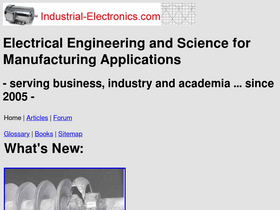'industrial-electronics.com' screenshot