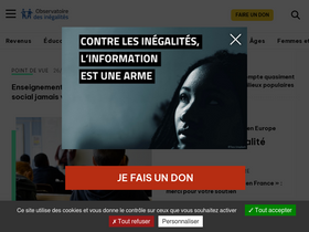'inegalites.fr' screenshot