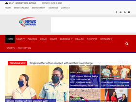 'inewsguyana.com' screenshot