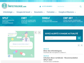 'infectiologie.com' screenshot