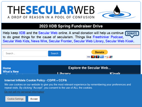'infidels.org' screenshot