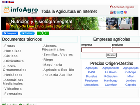 'infoagro.com' screenshot
