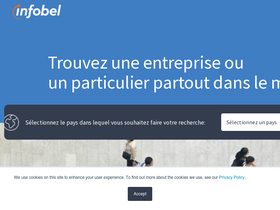 'infobel.com' screenshot