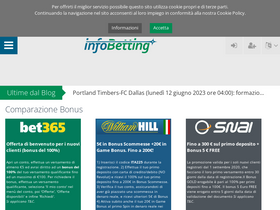 'infobetting.com' screenshot