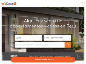'infocasas.com.pe' screenshot