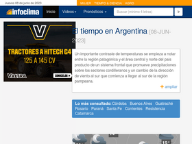 'infoclima.com' screenshot
