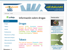 'infodrogas.org' screenshot