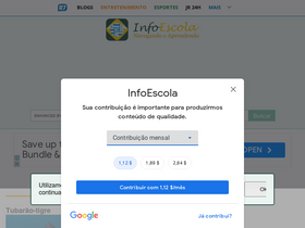 'infoescola.com' screenshot
