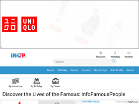 'infofamouspeople.com' screenshot