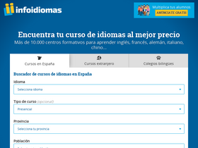 'infoidiomas.com' screenshot