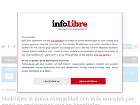 'infolibre.es' screenshot