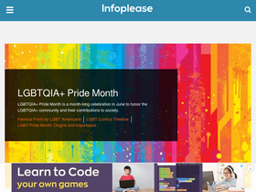 'infoplease.com' screenshot