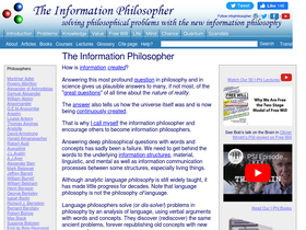'informationphilosopher.com' screenshot