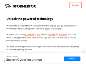 'informerfox.com' screenshot