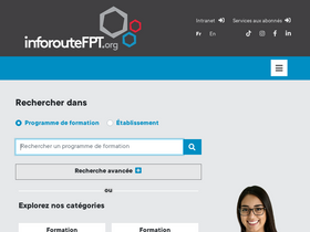 'inforoutefpt.org' screenshot