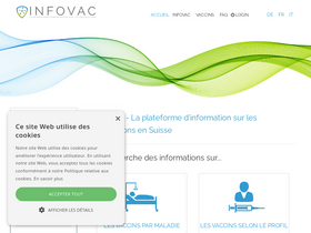 'infovac.ch' screenshot