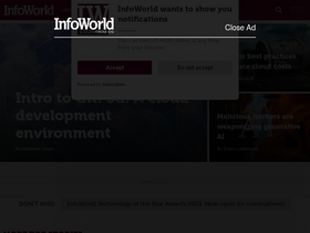 'infoworld.com' screenshot