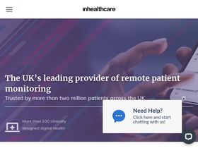 'inhealthcare.co.uk' screenshot