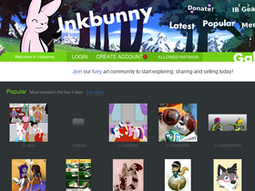 'inkbunny.net' screenshot