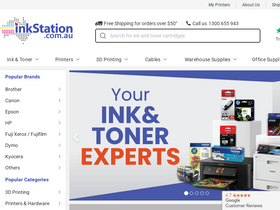 'inkstation.com.au' screenshot