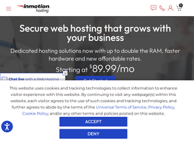 'inmotionhosting.com' screenshot