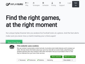 'inplayguru.com' screenshot