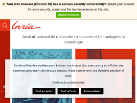 'inria.fr' screenshot