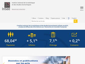 'insee.fr' screenshot