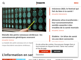 'inserm.fr' screenshot