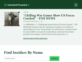 'insidertrades.com' screenshot