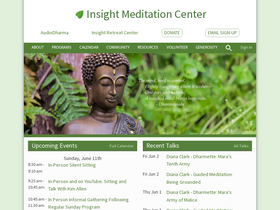 'insightmeditationcenter.org' screenshot