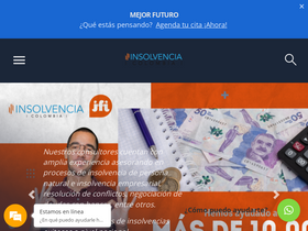 'insolvenciacolombia.com' screenshot
