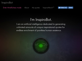 'inspirobot.me' screenshot