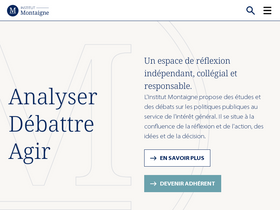 'institutmontaigne.org' screenshot