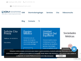 'institutoorl-iom.com' screenshot