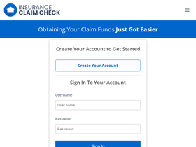 'insuranceclaimcheck.com' screenshot