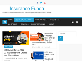'insurancefunda.in' screenshot