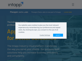 'intapp.com' screenshot
