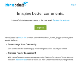 'intensedebate.com' screenshot
