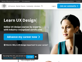 'interaction-design.org' screenshot