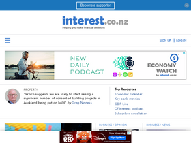 'interest.co.nz' screenshot