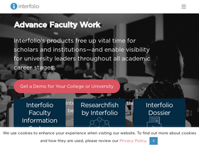 'interfolio.com' screenshot
