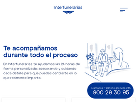 'interfunerarias.es' screenshot
