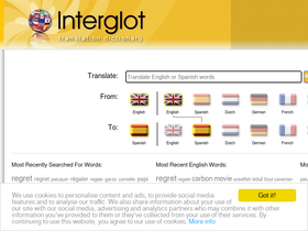 'interglot.com' screenshot