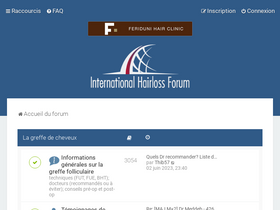 'international-hairlossforum.com' screenshot