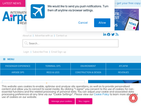 'internationalairportreview.com' screenshot